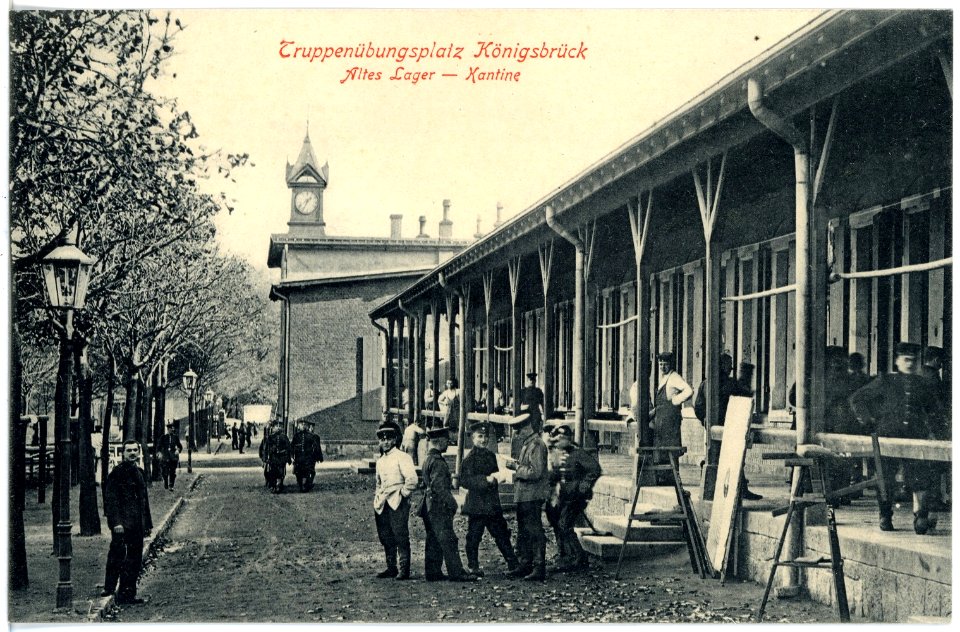 17214-Königsbrück-1913-Truppenübungsplatz - Altes Lager - Kantine-Brück & Sohn Kunstverlag
