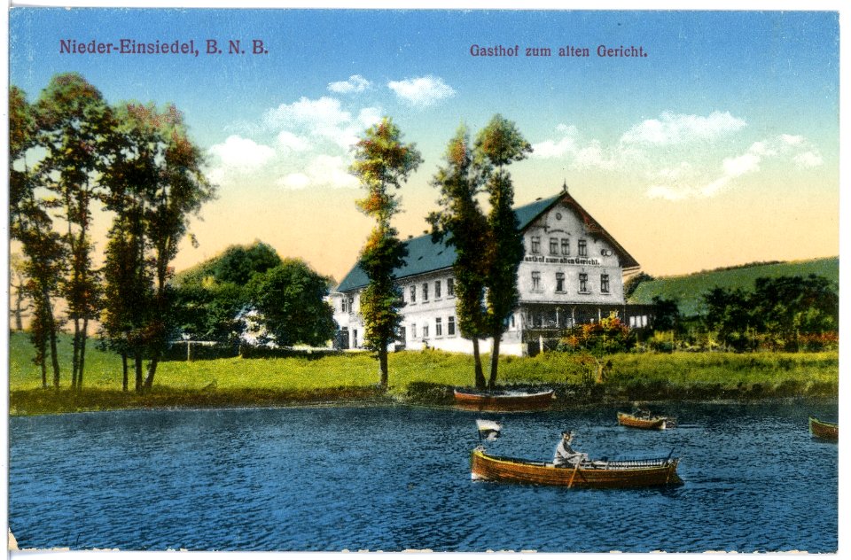 16795-Nieder-Einsiedel-1913-Gasthof zum alten Gericht-Brück & Sohn Kunstverlag