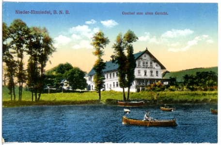 16795-Nieder-Einsiedel-1913-Gasthof zum alten Gericht-Brück & Sohn Kunstverlag