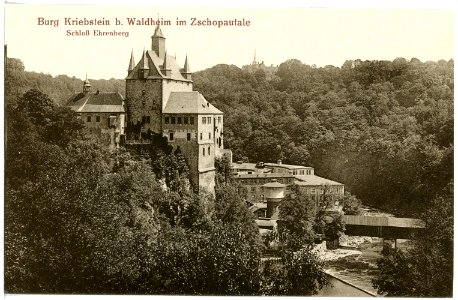 16596-Kriebstein-1913-Burg Kriebstein und Schloß Ehrenberg-Brück & Sohn Kunstverlag