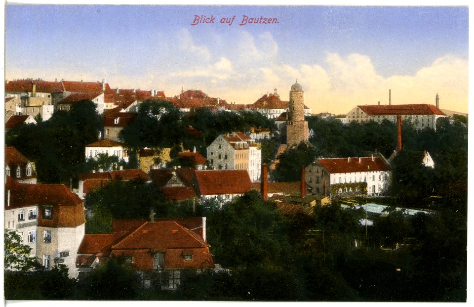 17409-Bautzen-1914-Blick auf Bautzen-Brück & Sohn Kunstverlag