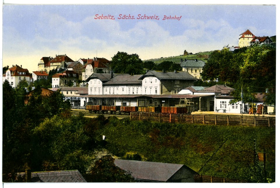 17111-Sebnitz-1913-Bahnhof-Brück & Sohn Kunstverlag