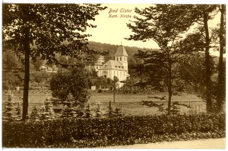 16940-Bad Elster-1913-Katholische Kirche-Brück & Sohn Kunstverlag