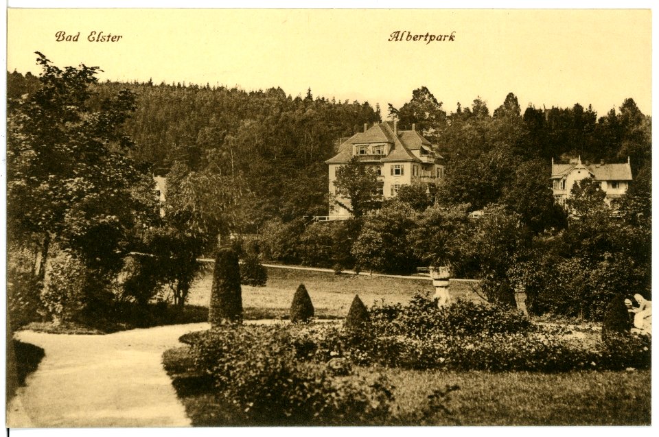 16902-Bad Elster-1913-Albertpark-Brück & Sohn Kunstverlag