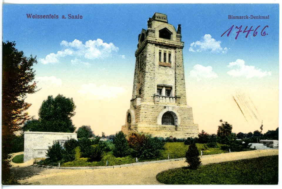 17466-Weißenfels-1914-Bismarckdenkmal-Brück & Sohn Kunstverlag