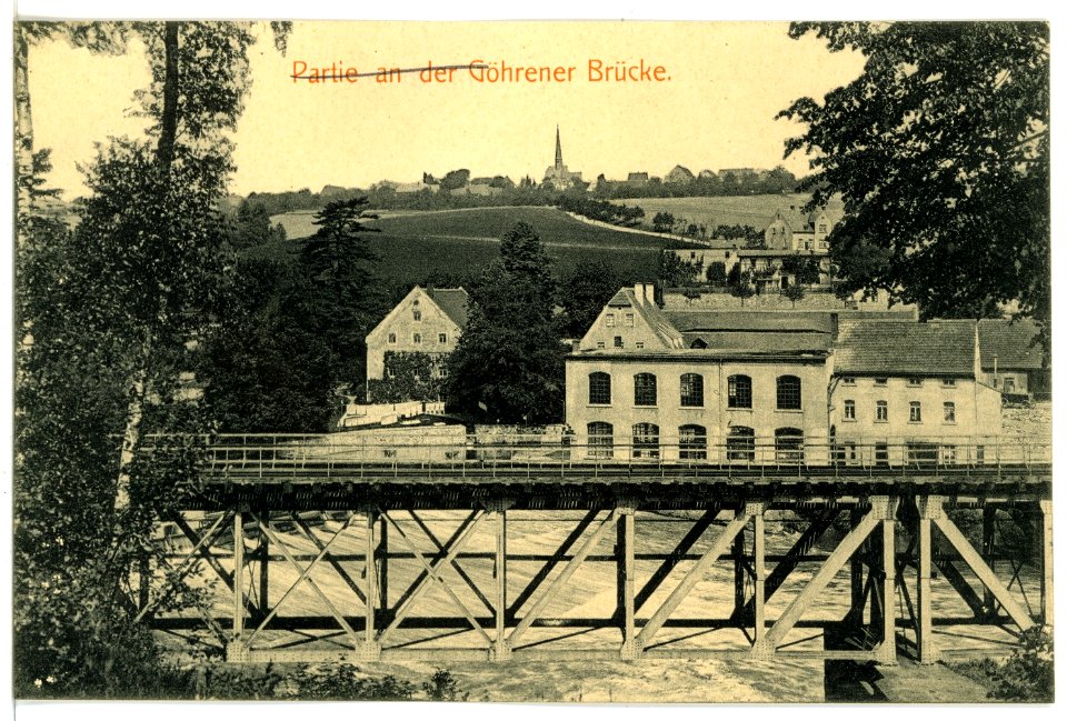 16493-Göhren (Wechselburg)-1913-Göhrener Brücke-Brück & Sohn Kunstverlag