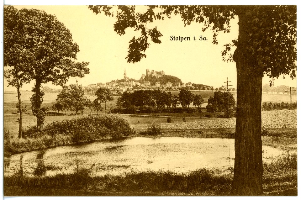 16987-Stolpen-1913-Blick auf Stolpen-Brück & Sohn Kunstverlag