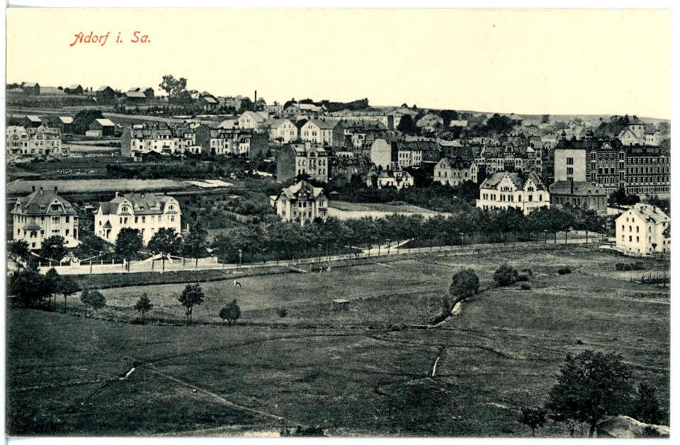 16930-Adorf-1913-Blick auf Adorf-Brück & Sohn Kunstverlag