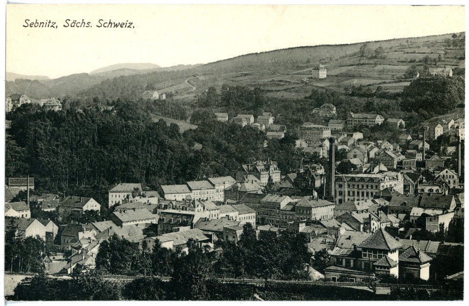 16912-Sebnitz-1913-Blick auf Sebnitz-Brück & Sohn Kunstverlag