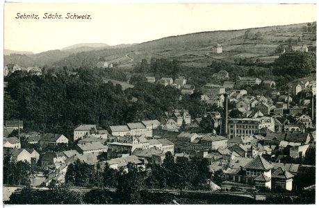 16912-Sebnitz-1913-Blick auf Sebnitz-Brück & Sohn Kunstverlag