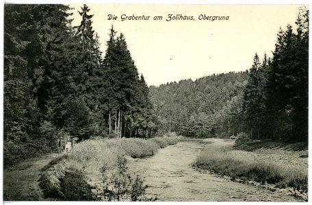 17446-Nossen-1914-Grabentour am Zollhaus Obergruna-Brück & Sohn Kunstverlag