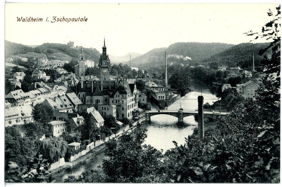 16504-Waldheim-1913-Blick auf Waldheim-Brück & Sohn Kunstverlag