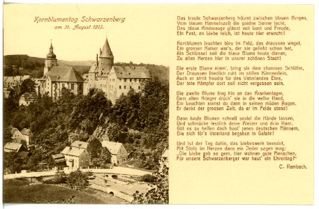16539-Schwarzenberg-1913-Blick auf Schwarzenberg-Brück & Sohn Kunstverlag