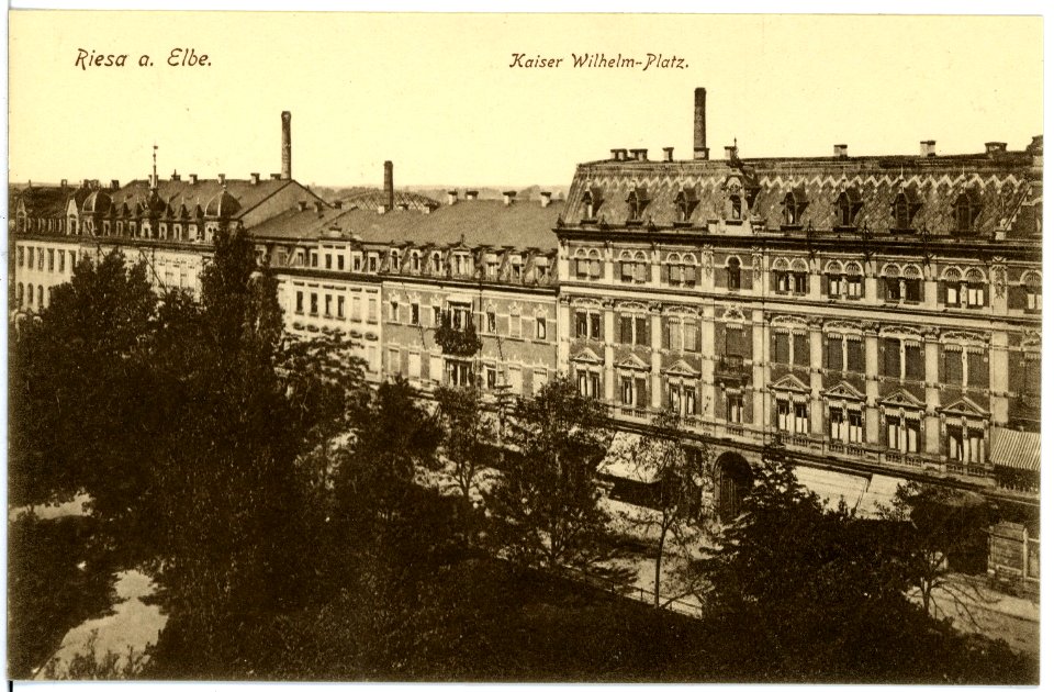 16876-Riesa-1913-Kaiser-Wilhelm-Platz-Brück & Sohn Kunstverlag