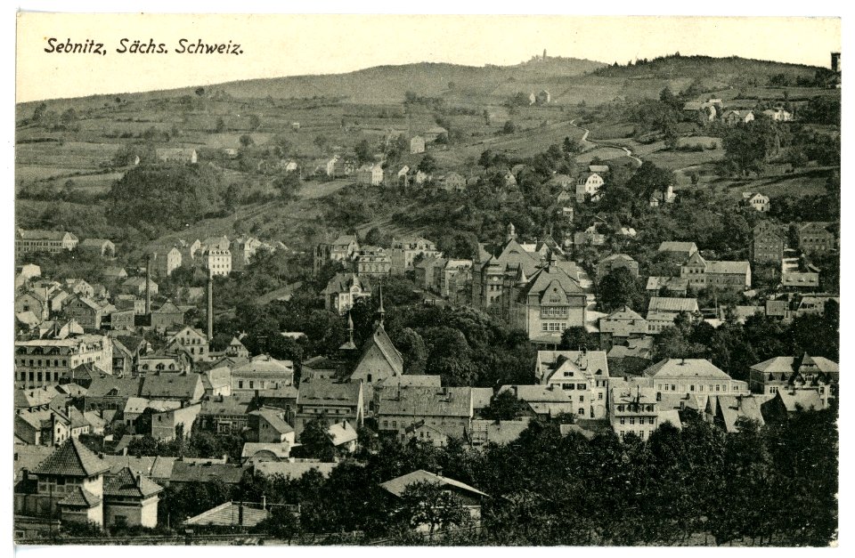 16986-Sebnitz-1913-Blick auf Sebnitz-Brück & Sohn Kunstverlag