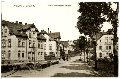 16956-Oelsnitz-1913-Innere Stollberger Straße-Brück & Sohn Kunstverlag