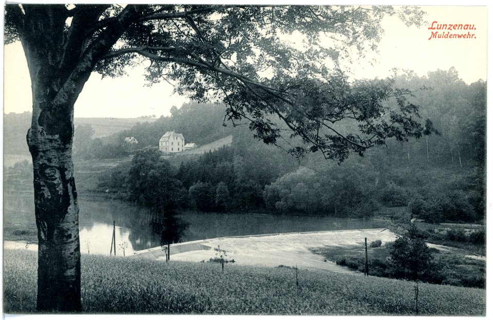 16562-Lunzenau-1913-Muldenwehr-Brück & Sohn Kunstverlag