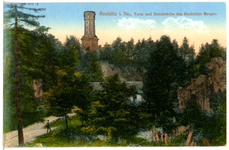 16890-Rochlitz-1913-Turm und Steinbrüche des Rochlitzer Berges-Brück & Sohn Kunstverlag