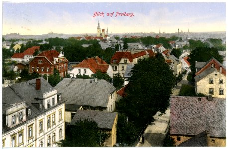 16534-Freiberg-1913-Blick auf Freiberg-Brück & Sohn Kunstverlag