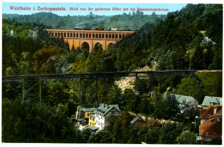 16800-Waldheim-1913-Bahnbrücken-Brück & Sohn Kunstverlag