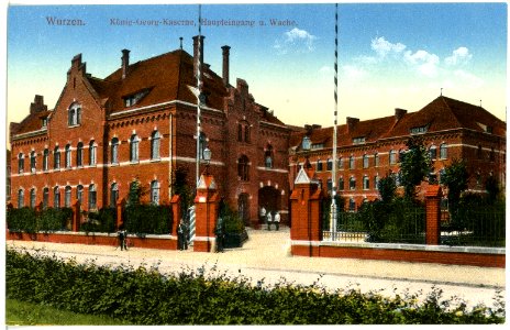 16791-Wurzen-1913-König Georg Kaserne, Haupteingang-Brück & Sohn Kunstverlag