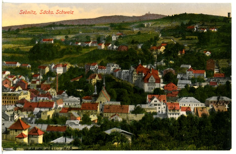 17110-Sebnitz-1913-Blick auf Sebnitz-Brück & Sohn Kunstverlag