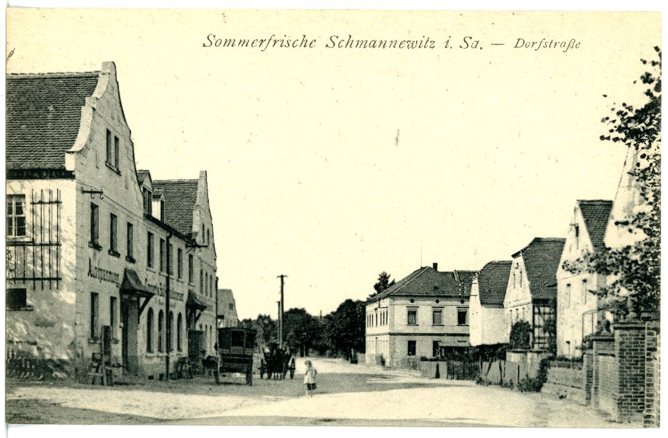 16925-Schmannewitz-1913-Dorfstraße-Brück & Sohn Kunstverlag