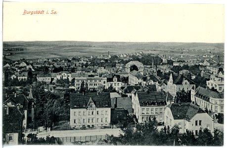17494-Burgstädt-1914-Blick auf Burgstädt-Brück & Sohn Kunstverlag