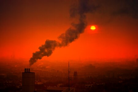 Smog air pollution air