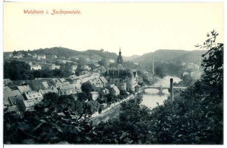 16505-Waldheim-1913-Blick auf Waldheim-Brück & Sohn Kunstverlag