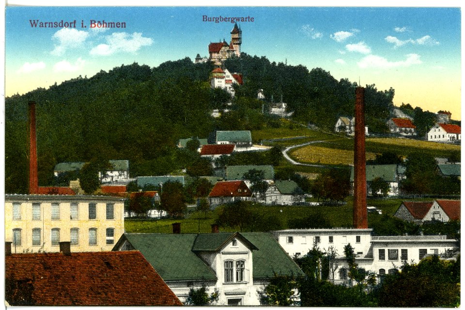 17132-Warnsdorf-1913-Burgbergwarte-Brück & Sohn Kunstverlag