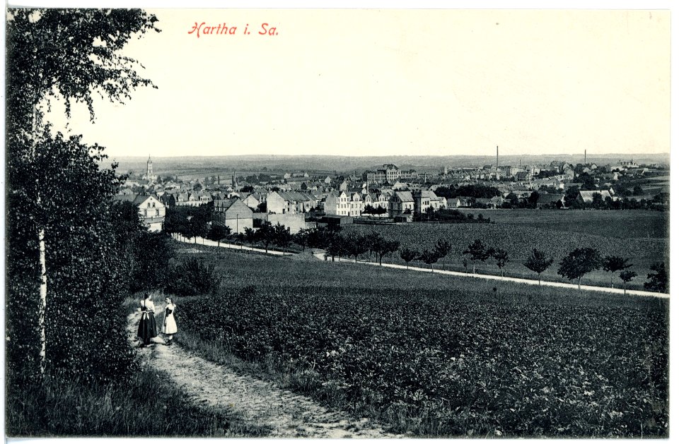 16626-Hartha-1913-Blick auf Hartha-Brück & Sohn Kunstverlag