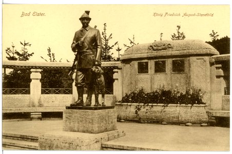 16937-Bad Elster-1913-König - Friedrich-August-Denkmal-Brück & Sohn Kunstverlag