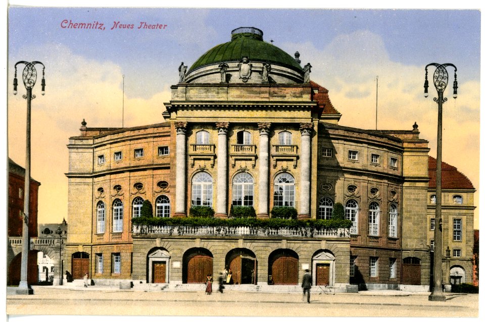 17065-Chemnitz-1913-Neues Theater-Brück & Sohn Kunstverlag