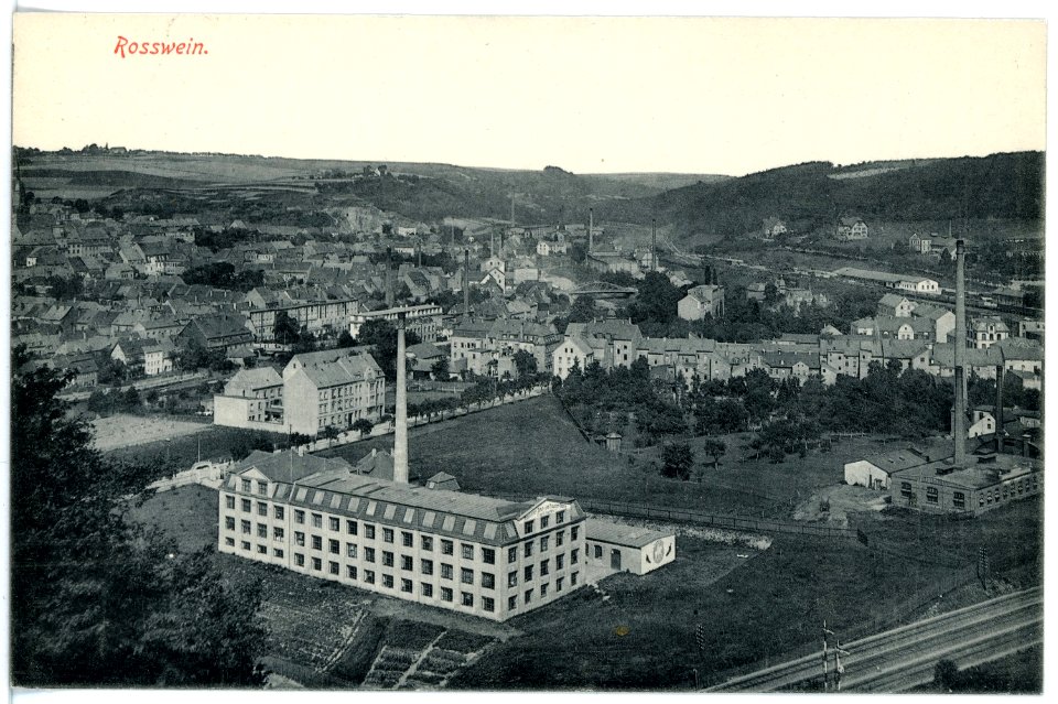 16622-Roßwein-1913-Blick auf Roßwein-Brück & Sohn Kunstverlag