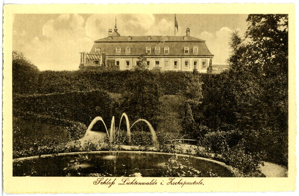 17429-Lichtenwalde-1914-Schloß-Brück & Sohn Kunstverlag