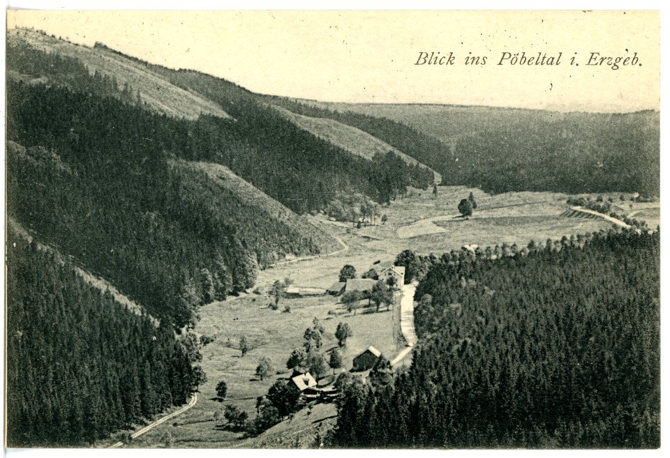 17493-Pöbeltal-1914-Blick ins Pöbeltal-Brück & Sohn Kunstverlag