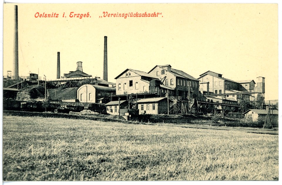 17035-Oelsnitz-1913-Vereinsglückschacht-Brück & Sohn Kunstverlag