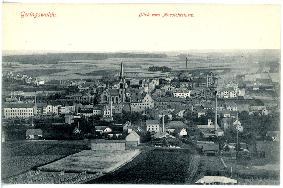 16613-Geringswalde-1913-Blick vom Aussichtsturm auf Geringswalde-Brück & Sohn Kunstverlag