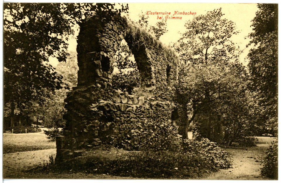 17272-Grimma-1914-Klosterruine Nimbschen-Brück & Sohn Kunstverlag