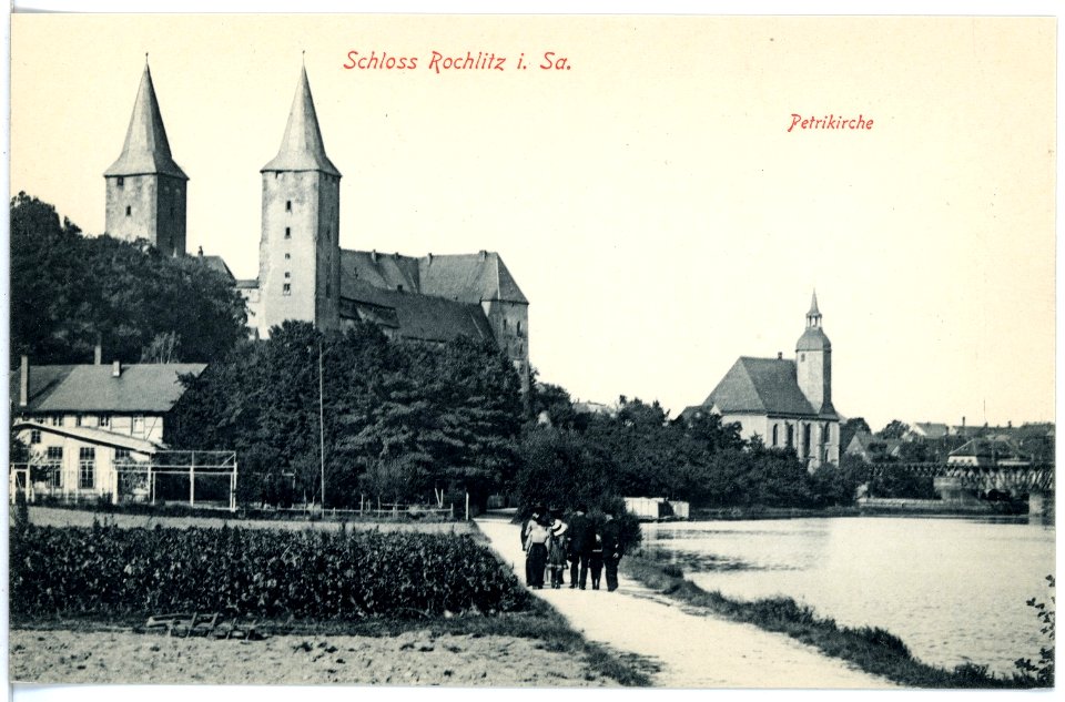17143-Rochlitz-1913-Schloß und Petrikirche-Brück & Sohn Kunstverlag