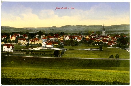 17061-Neustadt-1913-Blick auf Neustadt-Brück & Sohn Kunstverlag
