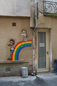Paris wall french