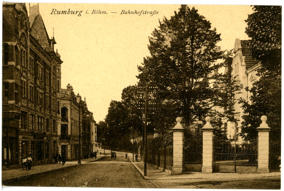 17168-Rumburg-1913-Bahnhofstraße-Brück & Sohn Kunstverlag