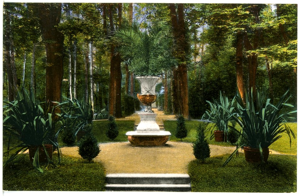 17423-Lichtenwalde-1914-Im Schloßpark-Brück & Sohn Kunstverlag