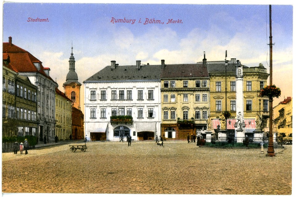 17417-Rumburg-1914-Markt-Brück & Sohn Kunstverlag