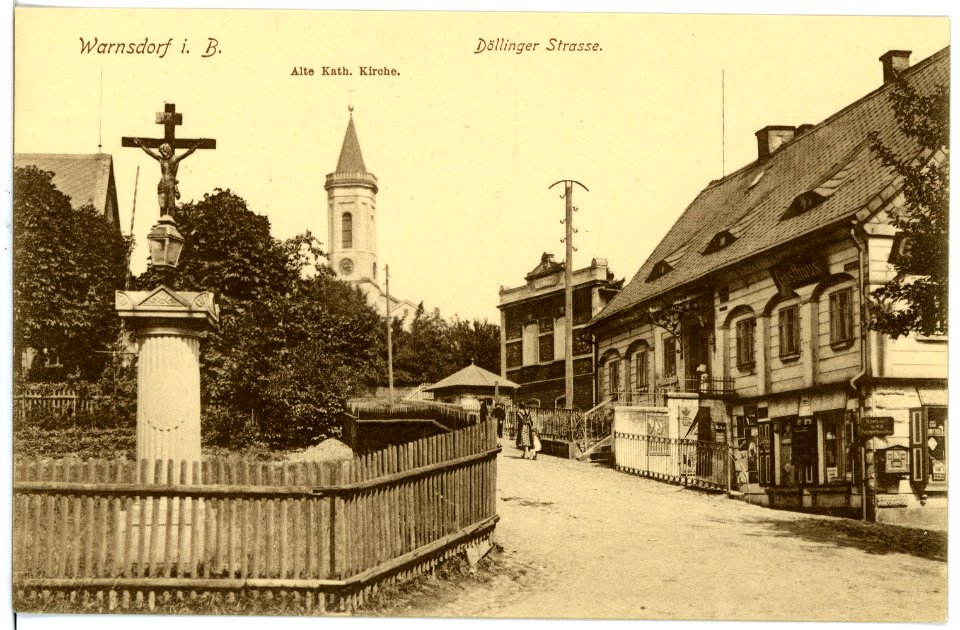 16882-Warnsdorf-1913-Döllinger Straße-Brück & Sohn Kunstverlag