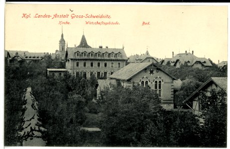 16500-Groß-Schweidnitz-1913-Landesanstalt - Wirtschaftsgebäude-Brück & Sohn Kunstverlag