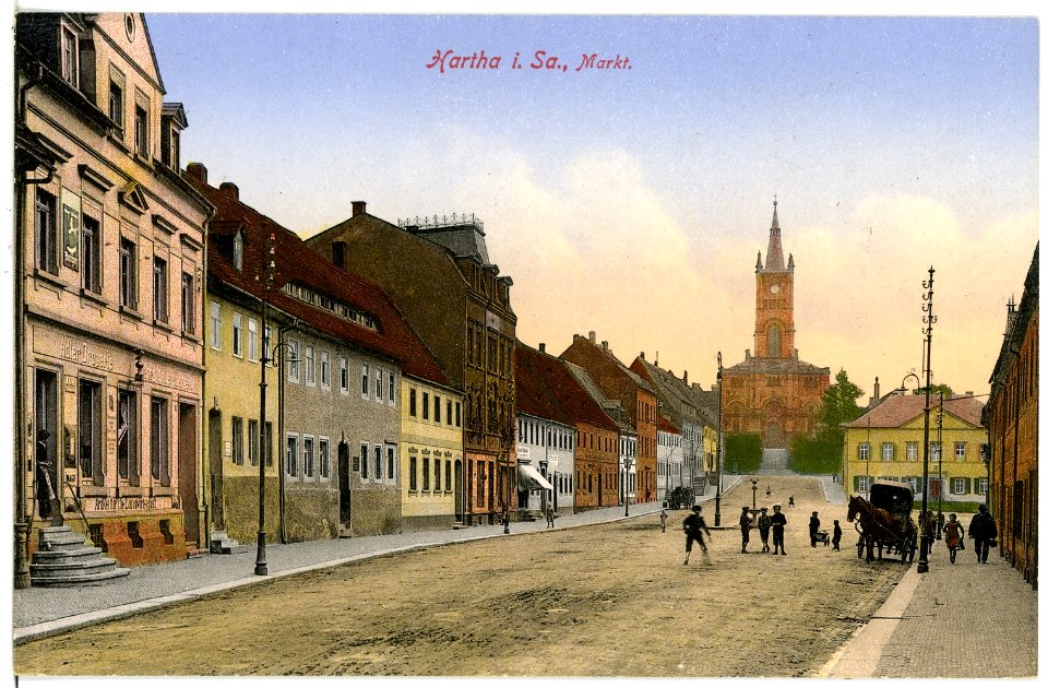 16885-Hartha-1913-Markt-Brück & Sohn Kunstverlag