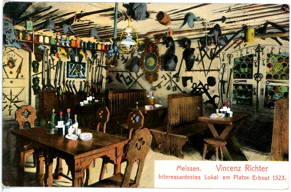 16538-Meißen-1913-Vincenz Richters Weinstuben-Brück & Sohn Kunstverlag